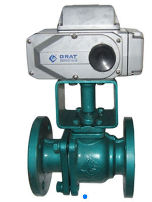 Valvola a sfera elettrica a fluoro anti-corrosione Dn15 - Dn250 Valvola a sfera elettrica a motore