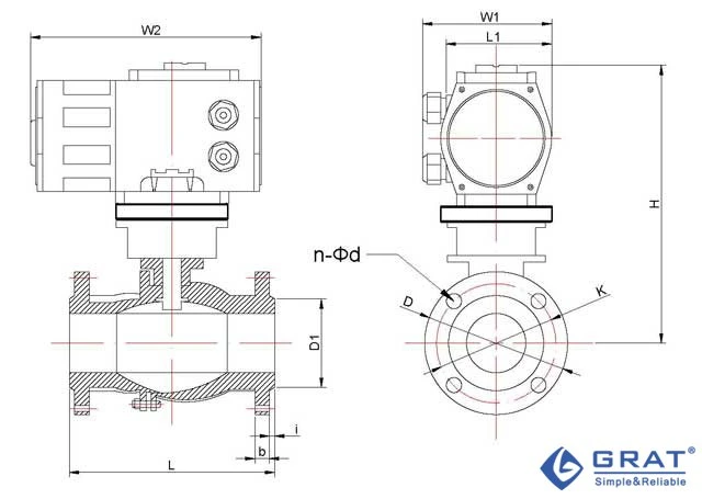 SS Attuatore elettrico a prova di esplosione DN50 Attuatore a valvola a sfera fluttuante 1