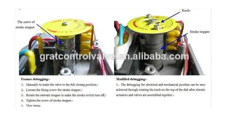Azionatore elettrico di valvola a sfera in acciaio inossidabile Azionatore di valvola a farfalla Tipo elettronico 0