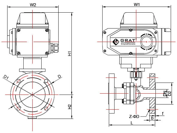Valvola elettrica a sfera in ferro fuso di acciaio carbonio fluoro per liquidi acidi alcalini 2