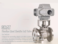 Connessione di flangia della valvola a sfera elettrica con rivestimento in fluoro resistente alla corrosione