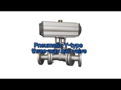 Valvola a sfera pneumatica a tre vie di tipo Y