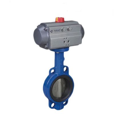 DN300 Pn16 Valvola a farfalla pneumatica Valvola a farfalla in acciaio inossidabile