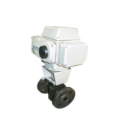Dn100 Pn16 WCB Flange Attuatore elettrico a prova di esplosione in acciaio inossidabile Exd II Bt4