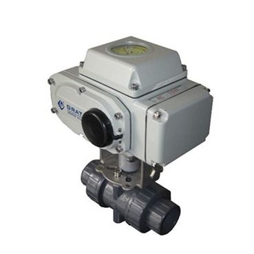 IP67 DC24V Dn50 Valvola a sfera elettrica CPVC con segnale di riconsegna acceso spento