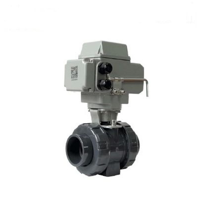 Connessione del filo della valvola elettrica a sfera in UPVC per acido acqueo e liquido corrosivo