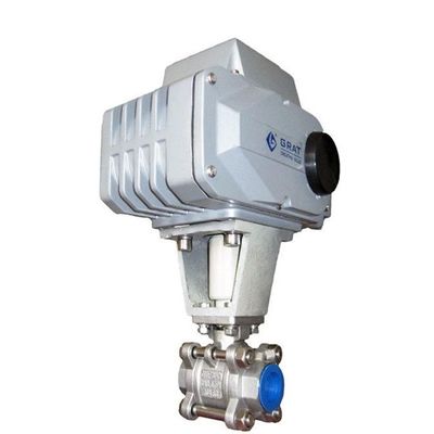 DC24V 3PC filo in acciaio inossidabile tipo valvola a sfera di controllo dell'attuatore elettrico