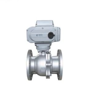 Valvola a sfera resistente agli acidi elettrici IP67 connessione a flange in acciaio inossidabile